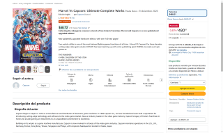 Libro Marvel vs Capcom por $480 | Oferta Amazon