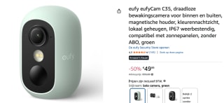 Eufy C35 IP-beveiligingscamera Binnen & buiten voor €49,99 bij Amazon