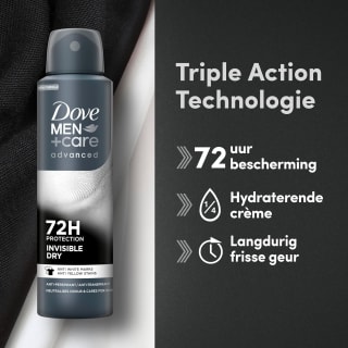 Dove Men+Care Advanced Invisible Dry anti-transpirant deo - 6 x 150 ml voor €10,99