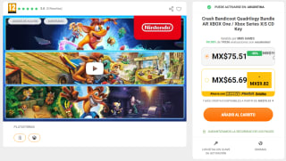 Crash Bandicoot Quadrilogy Bundle Xbox por $ | Kinguin