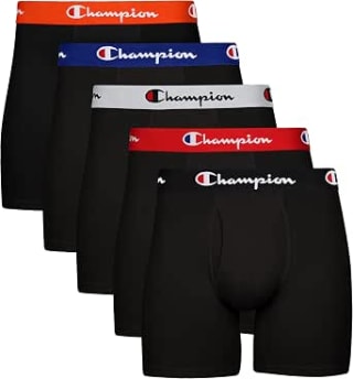 Champion Boxer Brief (Pack de 5, Talla CH) por $445 en Amazon