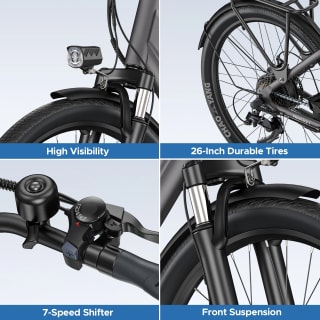 HillMiles MileCity 1 26" vélo électrique pour 433,19€ à Aliexpress