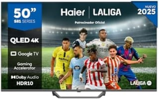 Haier QLED 4K UHD H50S81FUX 50", Smart TV, Google TV por 279€
