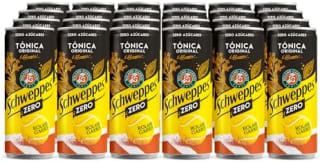 24 latas Schweppes Tónica Zero, Bebida Sin Azúcar ni Calorías 33cl por 15.46€