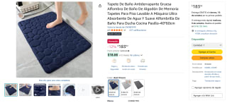 Tapete Antiderrapante 40x60cm por $184 | Oferta Amazon
