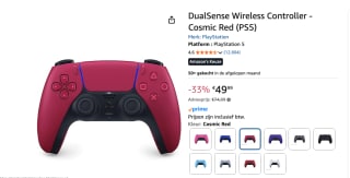 Sony DualSense Wireless-Controller - Cosmic Red voor €49,99 bij Amazon