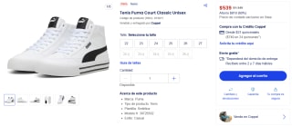 Tenis Puma Court Classic Unisex por $539 en Coppel