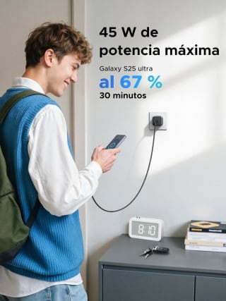 UGREEN Cargador 45W Tipo C GAN Portátil por $244 en Amazon