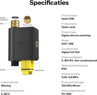 SONOFF SWV-ZNE Hydro ONE Lite Zigbee besproeiingstimer voor €21,52 bij Amazon