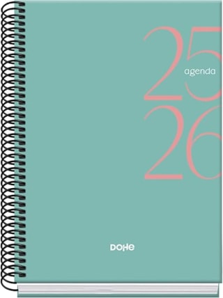 Dohe Agenda Escolar 2025 2026 - Semana Vista, Tamaño A5 por 4,50€ varios colores