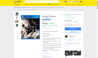 Ghost Of Tsushima PS4 por $431 | Mercado Libre