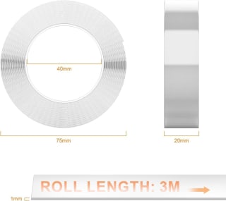 GRIFEMA GA4001-1 double sided tape (3 m x 2 cm) for £1.10 at Amazon