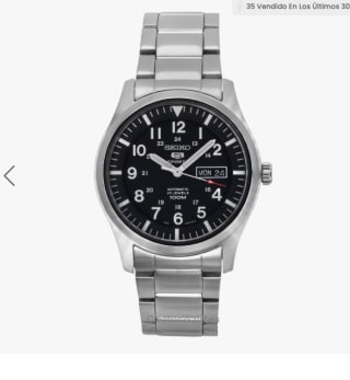 Seiko 5 Sports SNZG13K1 Automático Acero por 177€