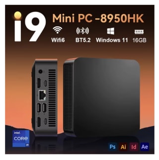 Mini PC Intel i9-8950HK Celeron N5095A Windows 11 Pro 16GB RAM SSD WiFi6 BT52