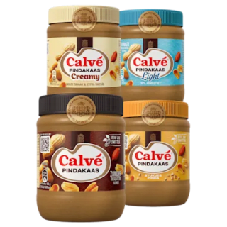 Calvé Pindakaas (350 g) 1+1 gratis bij PLUS
