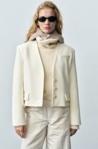 Blazer crop estructura para Mujer por 22.99€