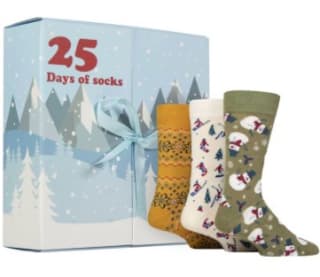 Bamboo Christmas Advent 25 Pairs of socks for £25.49