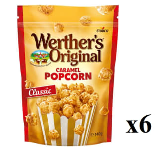 6 Bolsas de Werther's Original - Palomitas Caramel 140g por 8.84€