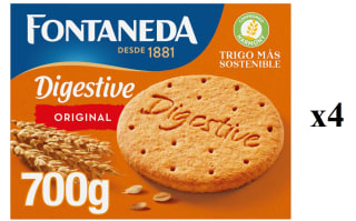 4 x Fontaneda Digestive Original Galletas 700 g por 8.33€