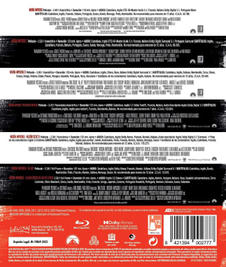 Misión Imposible 1-6 (Blu-ray) por 33,14€ en Amazon