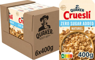 Quaker Cruesli Zero Sugar Added Naturel 6 x 400 g voor €14,33 bij Bol