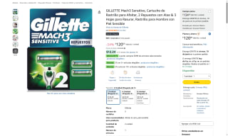 Cartucho Gillette Mach3 por $56 | Oferta Amazon