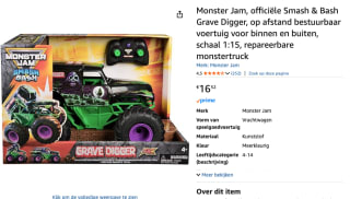 Spin Master Monster Jam 1:15 Rc Smash And Bash Grave Digger voor €16,69 bij Amazon
