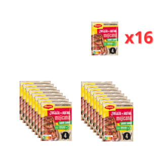 Pack Familiar: Maggi Jugoso al Horno Receta Mejicana 16x38g (Total 608g) Cad30/04/26
