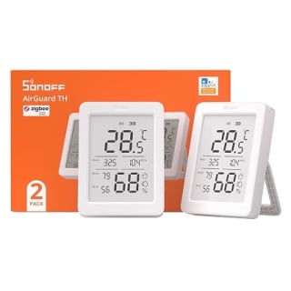 SONOFF AirGuard TH SNZB-02DR2 (lot de 2) pour 22,79€ chez Amazon