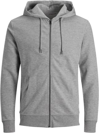 JACK & JONES Jjebasic Sweat Zip Hood Noos voor €24,99 bij Amazon