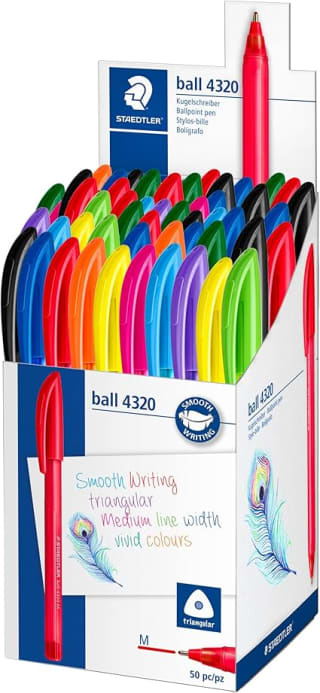 STAEDTLER Rainbow Stick Pens 50 Pack £10.87