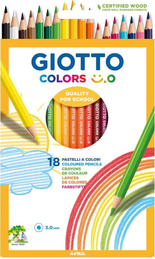 GIOTTO Colors Smiley lápices de colores (18 unidades) por 1,99€ en Amazon