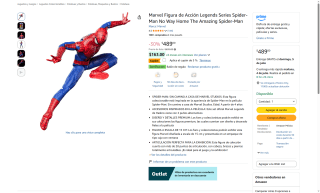 Figura Spider-Man Sin Camino a Casa 15 cm por $465 | Amazon