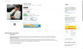 Thriller de Michael Jackson por $489 | Oferta Amazon