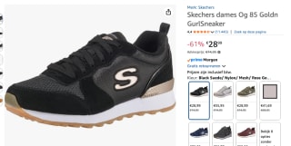 Skechers OG 85 Gold'n Gurl Sneakers voor €28,99 bij Amazon