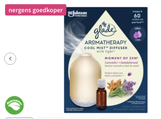 Glade Aromatherapy Cool Mist Diffuser Houder Moment Of Zen voor €7,99 bij Plein