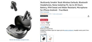 Skullcandy Smokin Buds True Wirelless In-Ear - Oordopjes voor €15,37 bij Amazon