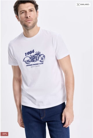 Camiseta Milano Estampada Hombre por 6,39€