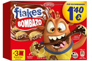 Cereales Cuétara Flakes Bombazo 105 g. por 0.87€