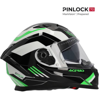 Casco integral de moto ACERBIS X-WAY GRAPHIC Negro Verde por 72,68€