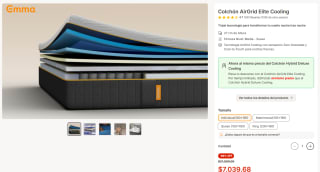 Colchón AirGrid Elite Cooling por $7,040 | Emma Colchones