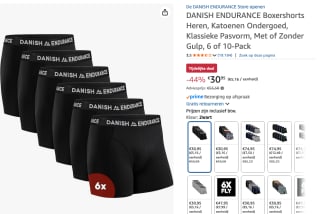 Danish Endurance CLASSIC 6 PACK voor €30,95 bij Amazon