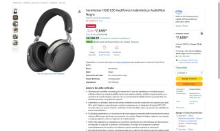 Audífonos Sennheiser HDB 630 por $7,699 | Oferta Amazon