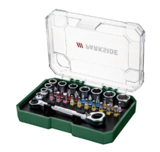 PARKSIDE® Doorsteek dopsleutelset 31-delig voor €5,99 in de lidl webshop