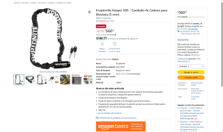 Kryptonite Keeper 585 por $560 | Oferta Amazon