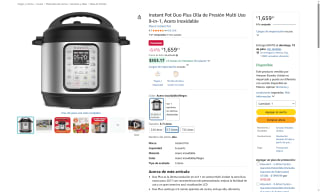 Olla de Presión Instant Pot Duo Plus 9-en-1 por $1,660 | Amazon