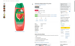 Jabón Corporal Palmolive Watermelon W Lychee 1L por $41 | Amazon