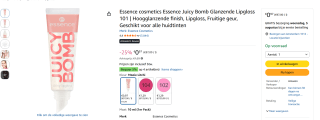 Essence Juicy Bomb lipgloss voor €0,97