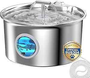 Fuente de Agua para Gatos de Acero Inoxidable por 18.99€
