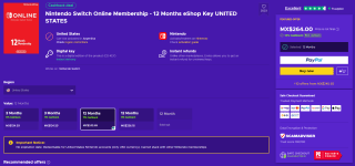12 Meses de Nintendo Switch Online por $255 | Eneba